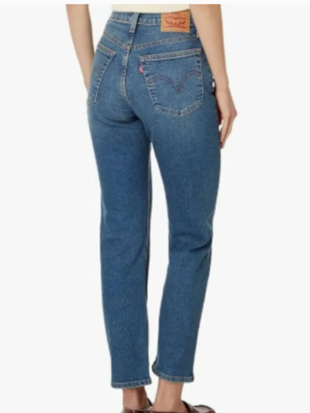 Levi's Premium Women's Wedgie Straight Size 29 Medium Wash High Rise